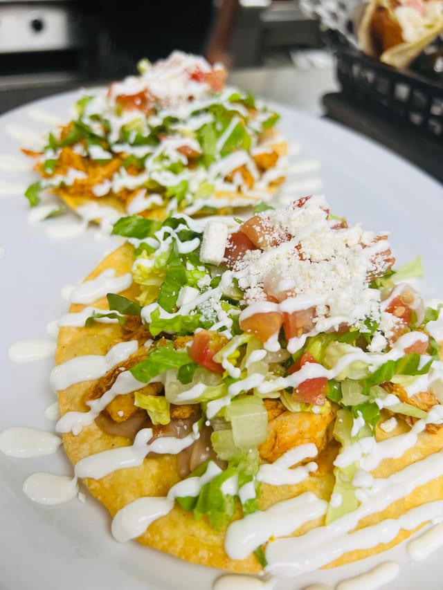 Chicken Tostadas.