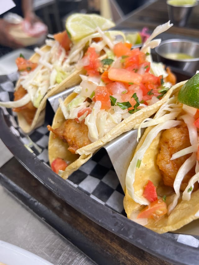 Shrimp Tacos.